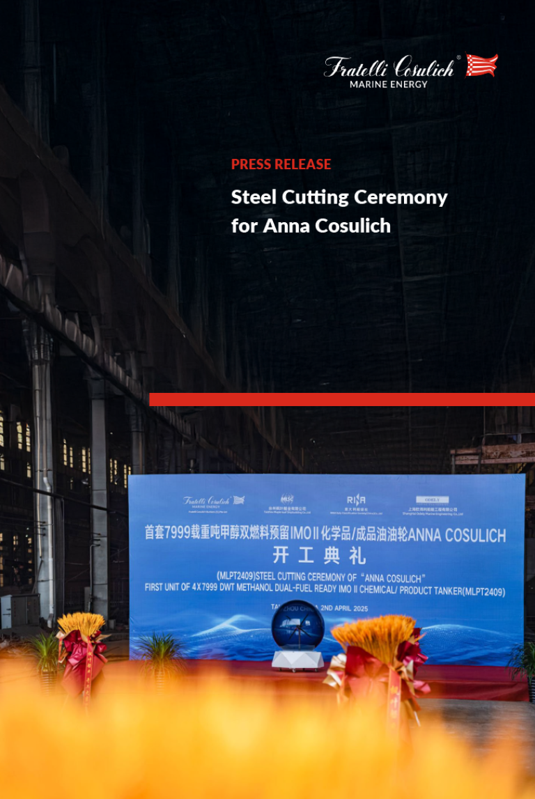Steel Cutting Ceremony for Anna Cosulich