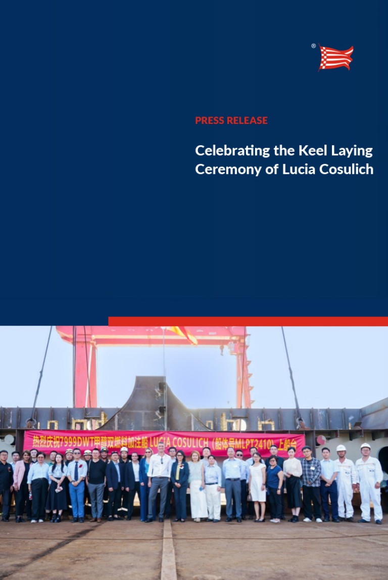 Celebrating the Keel Laying Ceremony of Lucia Cosulich
