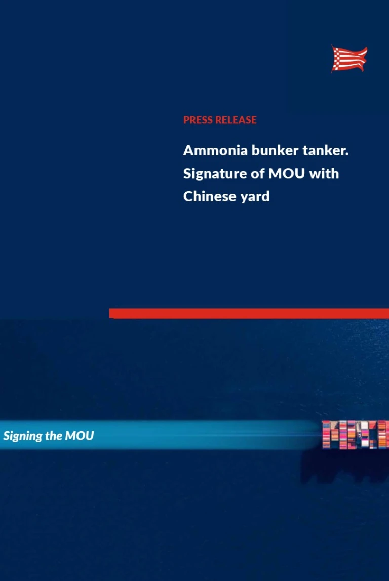 Ammonia bunker tanker: Signature of MOU with Chinese yard