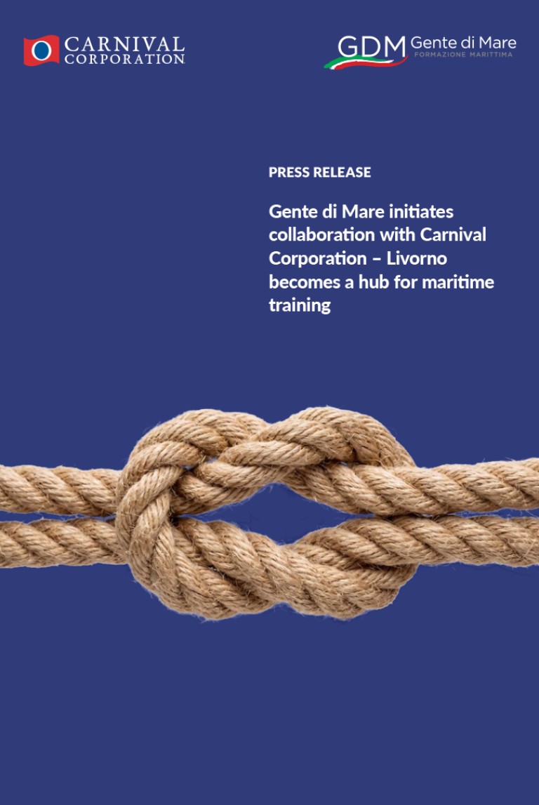Gente di Mare initiates collaboration with Carnival Corporation – Livorno becomes a hub for maritime training